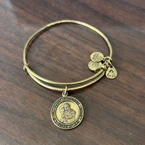 ALEX AND ANI Saint Anthony bangle- gold